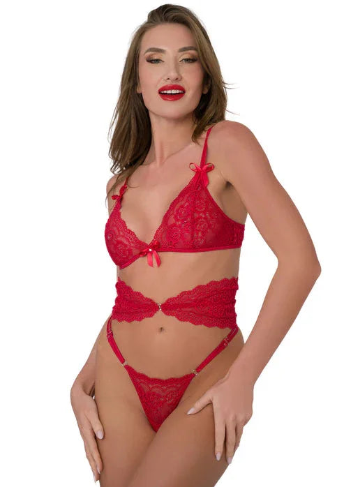 Bestel: Lace Dreams 3PC Lingerie Set by Daring Intimates - bij Happytoys.nl, happytoys.be, Happytoys.ae: erotische sex webshop | liever Happy dan Easy ⭐⭐⭐⭐⭐