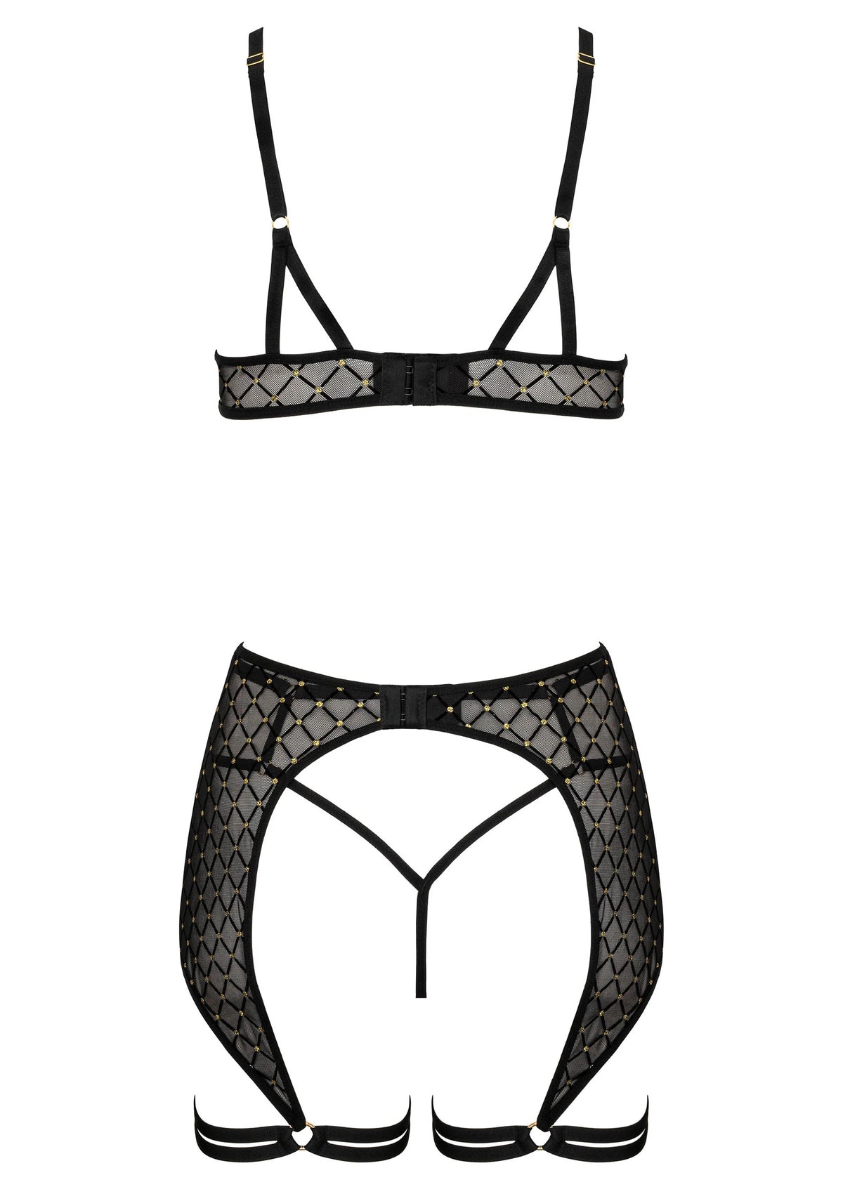 Bestel: 3 Pcs Set THP101 Lingerie tbra, panty and garter L/XL by Kotek - bij Happytoys.nl, happytoys.be, Happytoys.ae: erotische sex webshop | liever Happy dan Easy âââââ