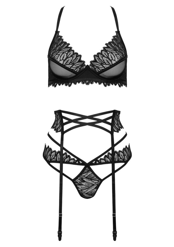 Bestel: 3 Pcs Set THP102 Bra, Panty and garter set by Kotek - bij Happytoys.nl, happytoys.be, Happytoys.ae: erotische sex webshop | liever Happy dan Easy âââââ