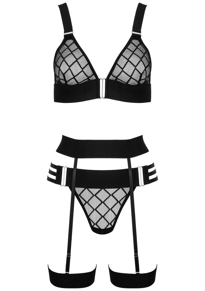 Bestel: 3 Pcs Set THP105 lingerie set bra, panty and garter by Kotek - bij Happytoys.nl, happytoys.be, Happytoys.ae: erotische sex webshop | liever Happy dan Easy âââââ