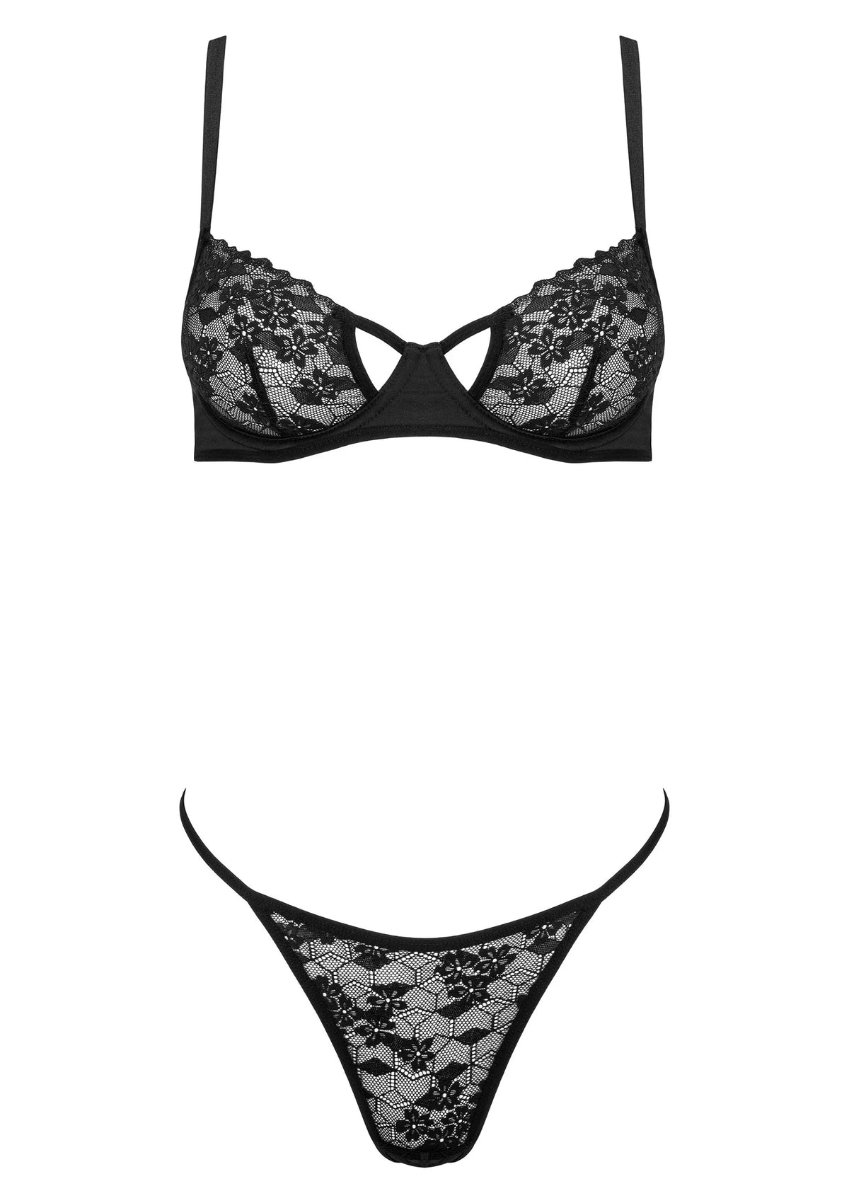 Bestel: 2 Pcs Set TP107 - bij Happytoys.nl, happytoys.be, Happytoys.ae: erotische sex webshop | liever Happy dan Easy âââââ - Default Title - 79900 - BLACK - S/M