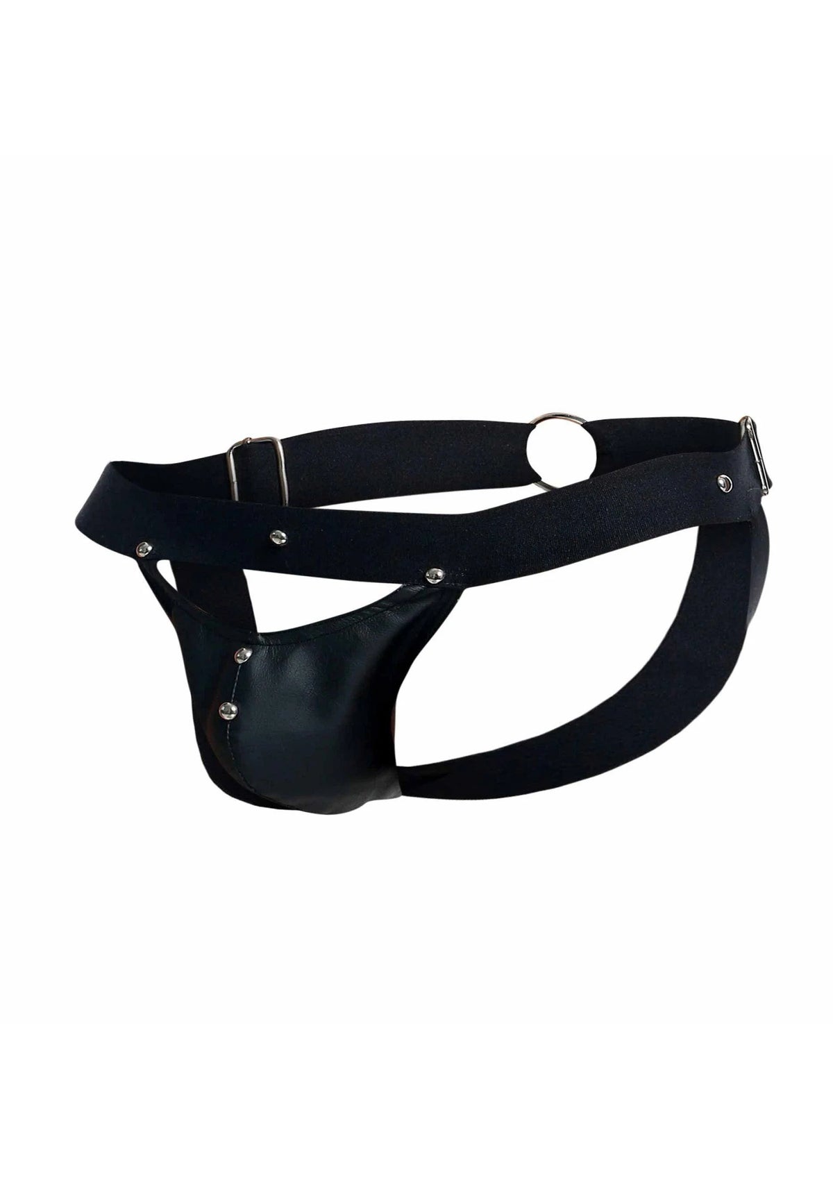 Bestel: DNGEON Peakaboo Jock - bij Happytoys.nl, happytoys.be, Happytoys.ae: erotische sex webshop | liever Happy dan Easy ⭐⭐⭐⭐⭐ - Default Title - 81293 - BLACK - O/S
