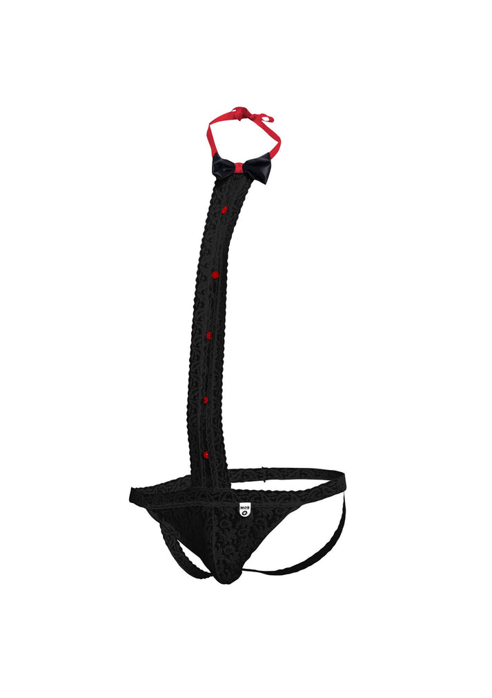 Bestel: MOB Tuxedo Lace Thong by MOB Eroticwear - bij Happytoys.nl, happytoys.be, Happytoys.ae: erotische sex webshop | liever Happy dan Easy âââââ