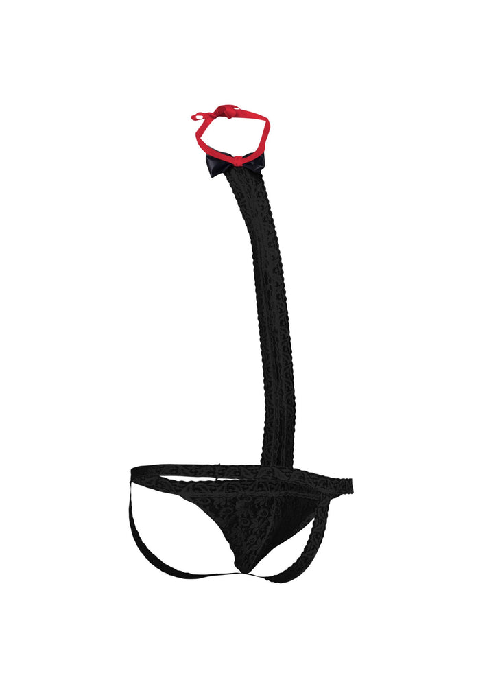 Bestel: MOB Tuxedo Lace Thong by MOB Eroticwear - bij Happytoys.nl, happytoys.be, Happytoys.ae: erotische sex webshop | liever Happy dan Easy âââââ