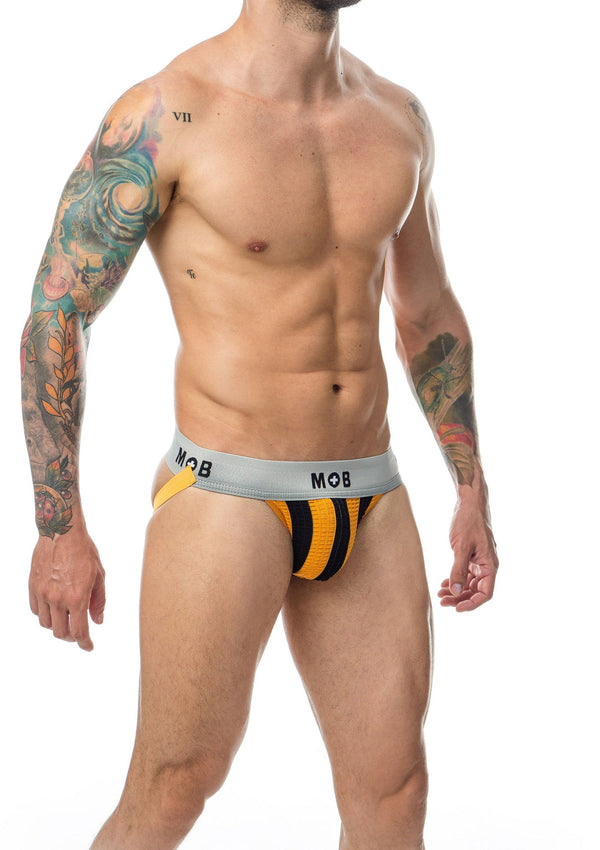 Bestel: MOB Stripe Classic Jock by MOB Eroticware - bij Happytoys.nl, happytoys.be, Happytoys.ae: erotische sex webshop | liever Happy dan Easy ⭐⭐⭐⭐⭐