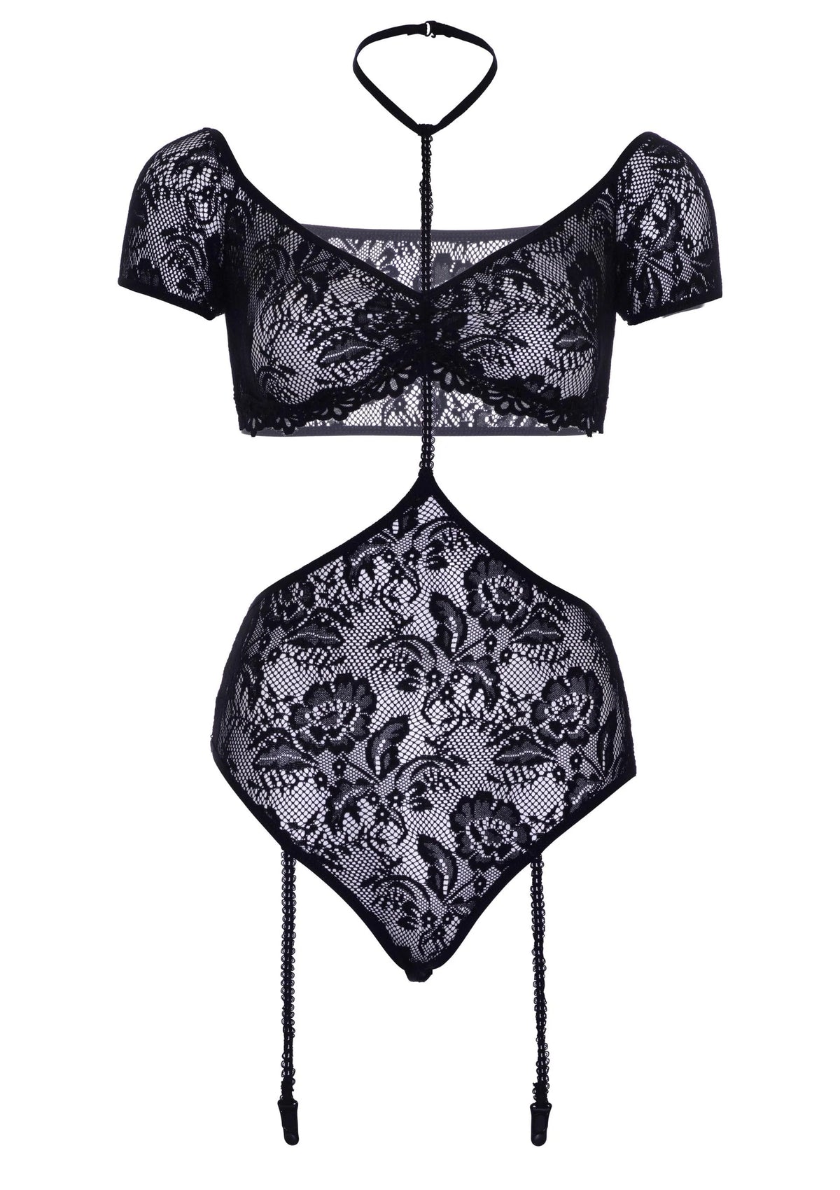 Bandeau Top and Garter Teddy