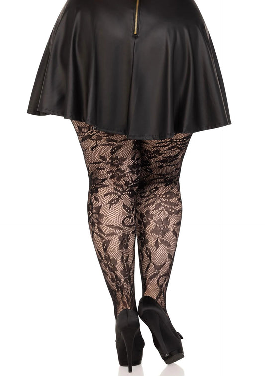 Beste vandaag nog: Plus Seamless Floral Lace Pantyhose - bij Happytoys Sexshop: online sex shop for Feeling Happy & Easy 😊