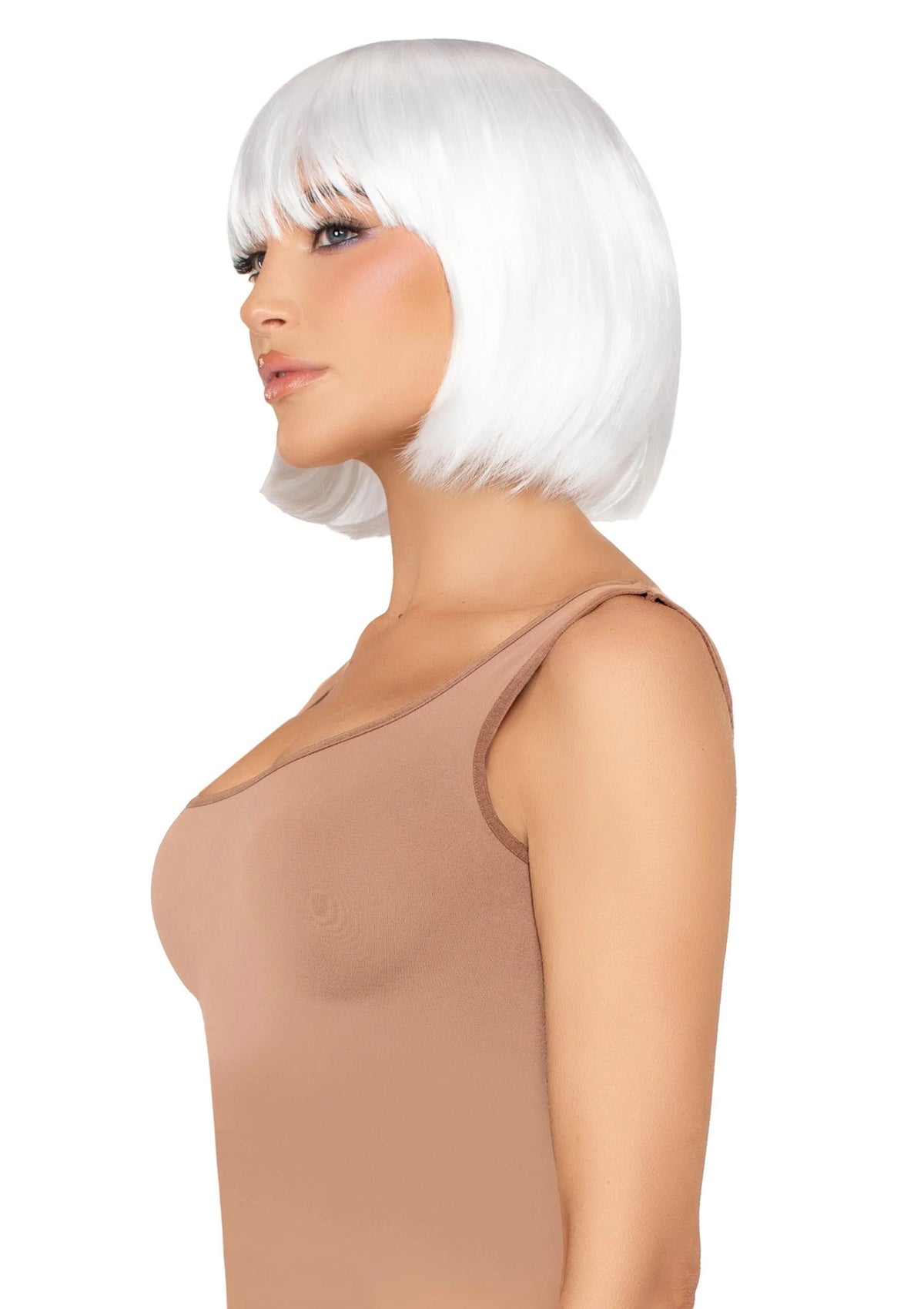 Bestel: Pearl Short Natural Bob Wig (white) by Leg Avenue - bij Happytoys.nl, happytoys.be, Happytoys.ae: erotische sex webshop | liever Happy dan Easy ⭐⭐⭐⭐⭐