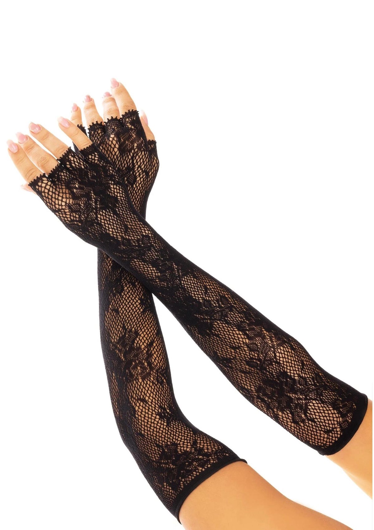 Bestel: Opera Length Floral Net Fingerless Gloves by Leg Avenue - lingerie bij Happytoys.nl, happytoys.be, Happytoys.ae: erotische sex webshop | liever Happy dan Easy âââââ - Default Title - 82110 - BLACK - O/S