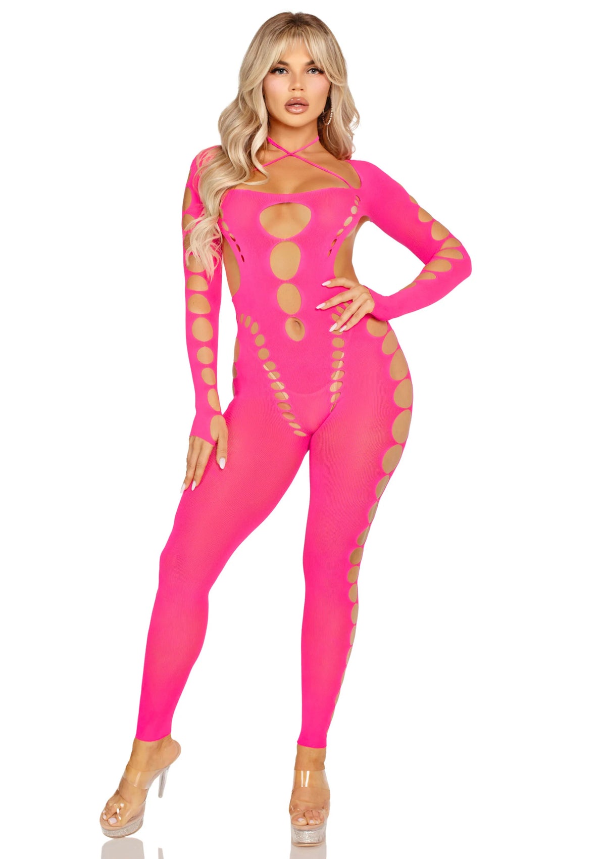 Bestel: Opaque Cut - Out Footless Bodystocking by Leg Avenue - bij Happytoys.nl, happytoys.be, Happytoys.ae: erotische sex webshop | liever Happy dan Easy ⭐⭐⭐⭐⭐