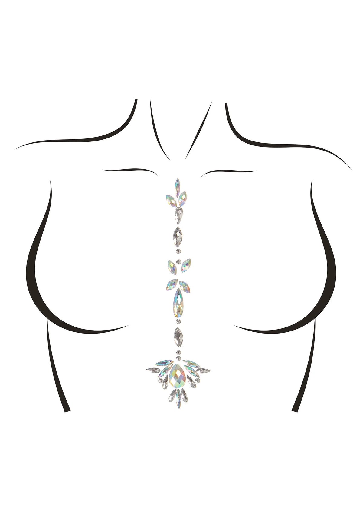 Bestel: Leg Avenue Jade body jewels sticker - bij Happytoys.nl, happytoys.be, Happytoys.ae: erotische sex webshop | liever Happy dan Easy ⭐⭐⭐⭐⭐ - Default Title - 87996 - CLEAR - O/S