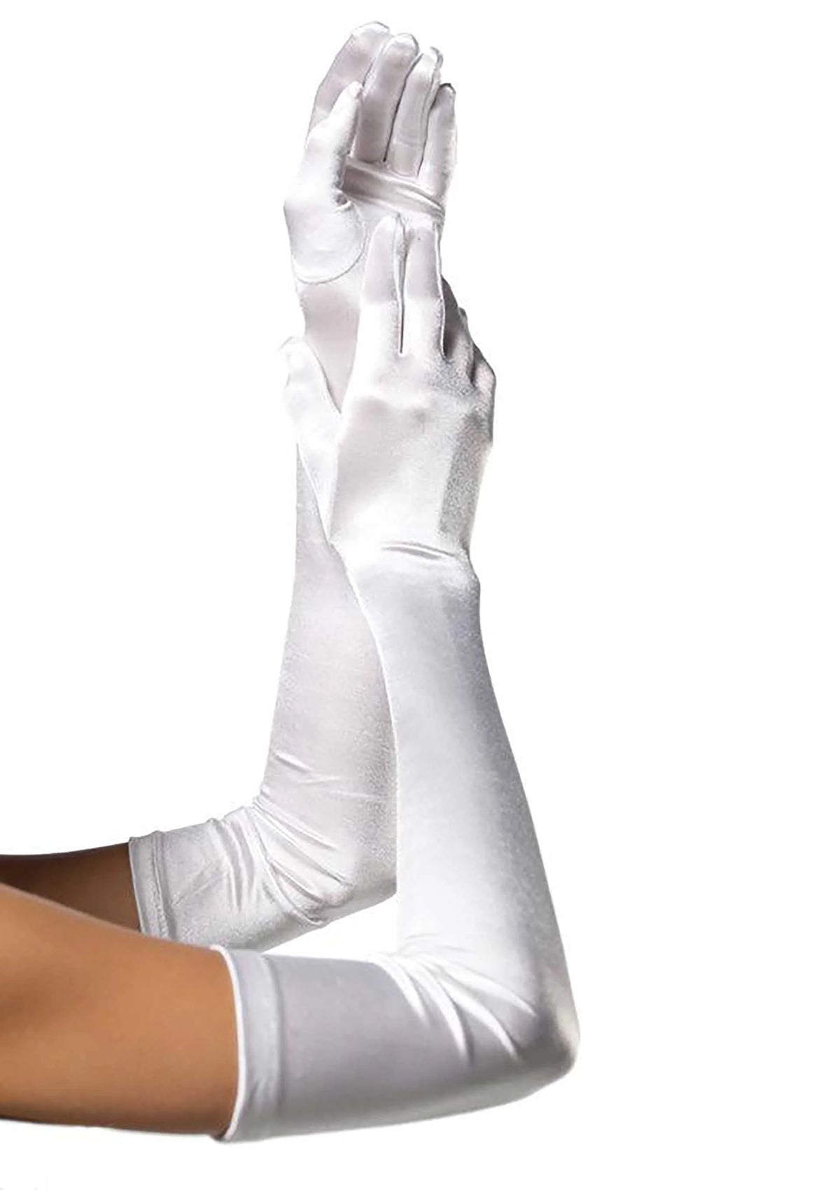 Bestel: Extra Long Satin Gloves by Leg Avenue - bij Happytoys.nl, happytoys.be, Happytoys.ae: erotische sex webshop | liever Happy dan Easy âââââ - Wit - 88001 - WHITE - O/S