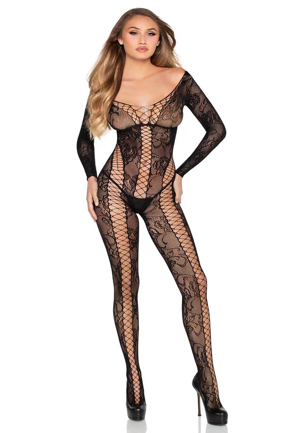 Bestel: Lace Crotchless Lingerie by LegAvenue - bij Happytoys.nl, happytoys.be, Happytoys.ae: erotische sex webshop | liever Happy dan Easy âââââ - Default Title - 89369 - BLACK - O/S