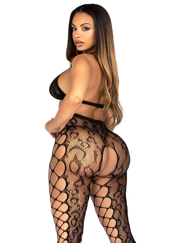 Bestel: Crop Top & Crotchless Tights by Leg Avenue - bij Happytoys.nl, happytoys.be, Happytoys.ae: erotische sex webshop | liever Happy dan Easy âââââ