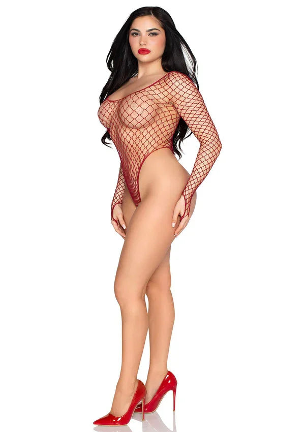 Bestel: High - Cut Industrial Net Bodysuit by Leg Avenue | Sexy Mesh Bodysuit Lingerie - bij Happytoys.nl, happytoys.be, Happytoys.ae: erotische sex webshop | liever Happy dan Easy ⭐⭐⭐⭐⭐