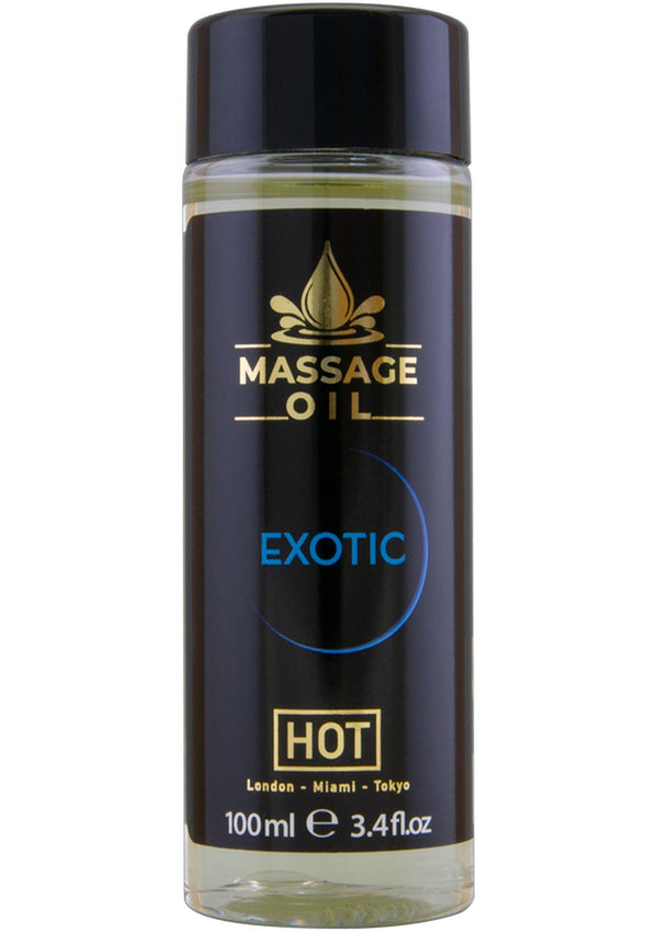 Bestel: Massage Oil 100 ml by Hot - bij Happytoys.nl, happytoys.be, Happytoys.ae: erotische sex webshop | liever Happy dan Easy ⭐⭐⭐⭐⭐ - exotic - 90232 - EXOTIC - 100