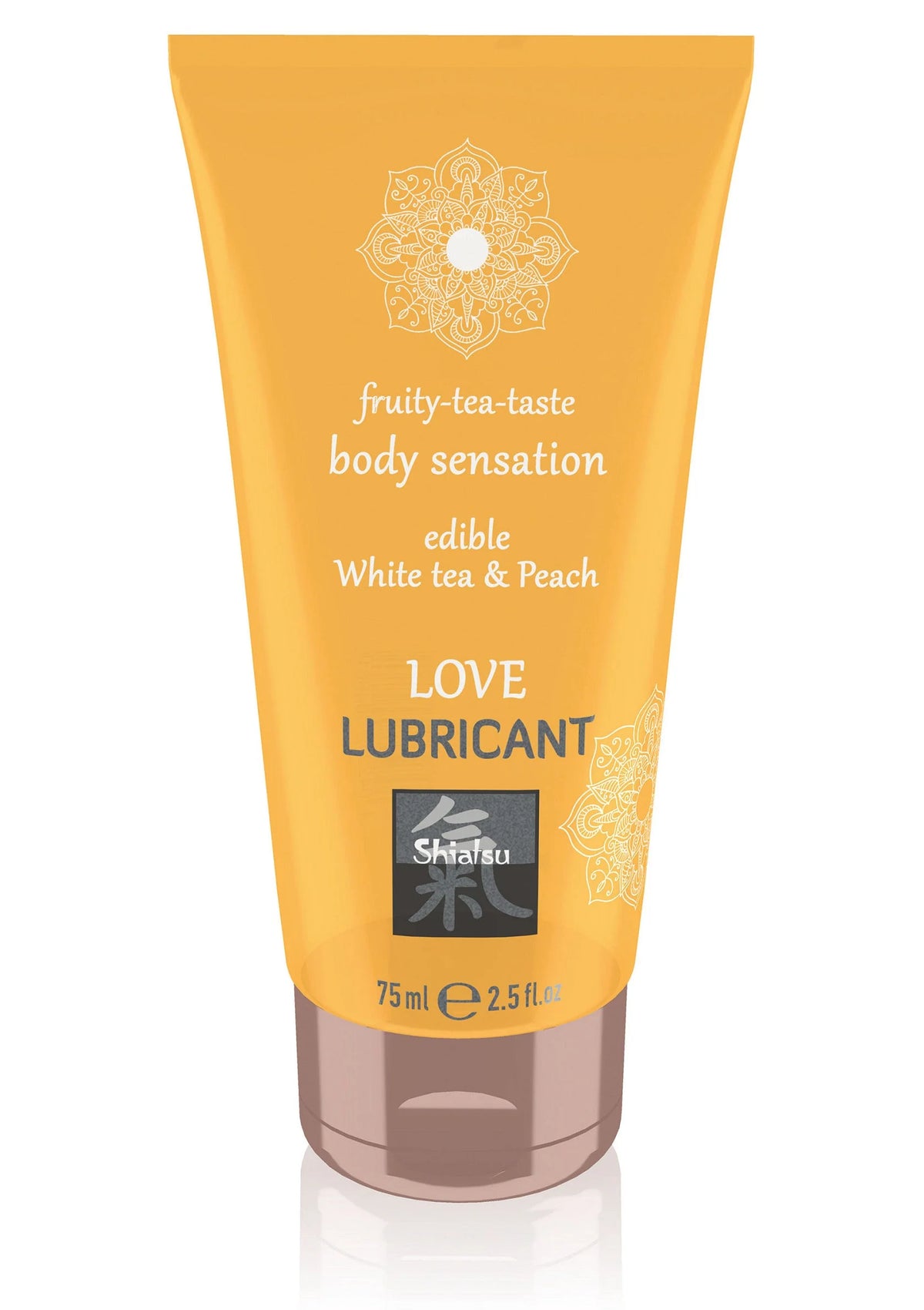 Bestel: Edible Love Lubricant 75 ml Peach by Shiatsu Hot - bij Happytoys.nl, happytoys.be, Happytoys.ae: erotische sex webshop | liever Happy dan Easy âââââ - Default Title - 90452 - PEACH - 75