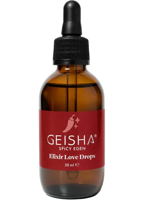 Bestel: Elixir Love Drops 50 ml by Geisha - bij Happytoys.nl, happytoys.be, Happytoys.ae: erotische sex webshop | liever Happy dan Easy ⭐⭐⭐⭐⭐
