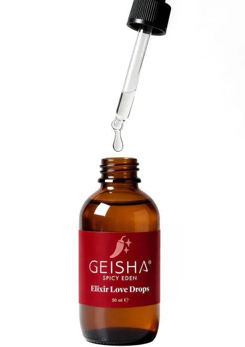 Bestel: Elixir Love Drops 50 ml by Geisha - bij Happytoys.nl, happytoys.be, Happytoys.ae: erotische sex webshop | liever Happy dan Easy ⭐⭐⭐⭐⭐