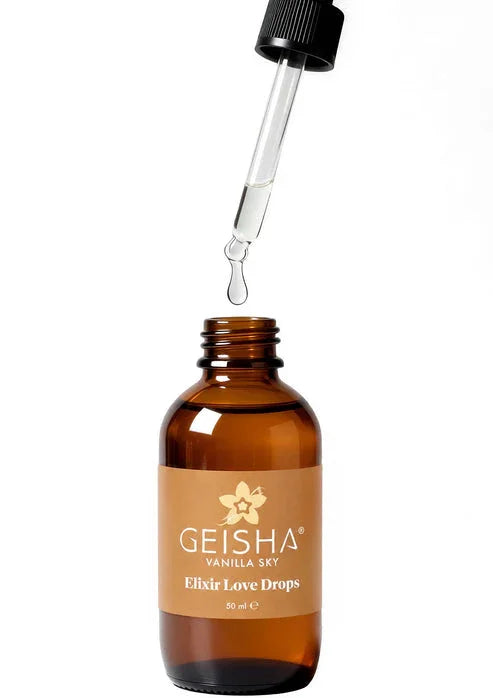 Bestel: Elixir Love Drops 50 ml by Geisha - bij Happytoys.nl, happytoys.be, Happytoys.ae: erotische sex webshop | liever Happy dan Easy ⭐⭐⭐⭐⭐