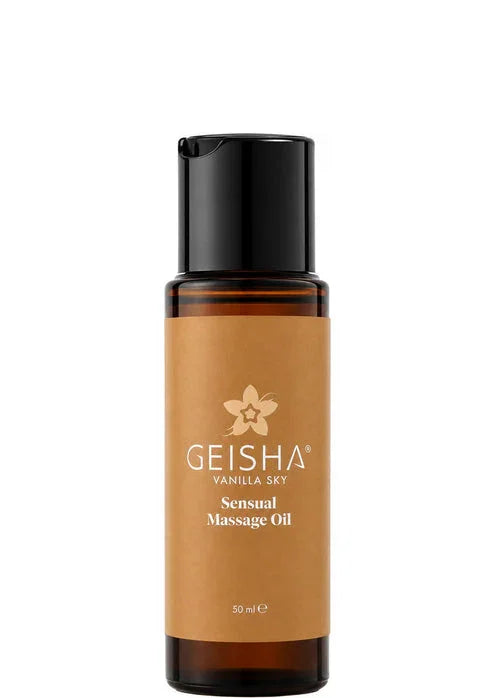 Bestel: Sensual Massage Oil 50 ml by Geisha - bij Happytoys.nl, happytoys.be, Happytoys.ae: erotische sex webshop | liever Happy dan Easy ⭐⭐⭐⭐⭐ - Vanilla Sky - 90606 - VANILLA - 50