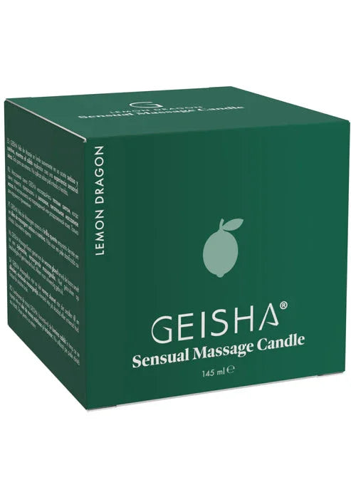 Bestel: Sensual Massage Candle 145 ml by Geisha - bij Happytoys.nl, happytoys.be, Happytoys.ae: erotische sex webshop | liever Happy dan Easy ⭐⭐⭐⭐⭐ - Lemon Dragon - 90609 - LEMON - 145