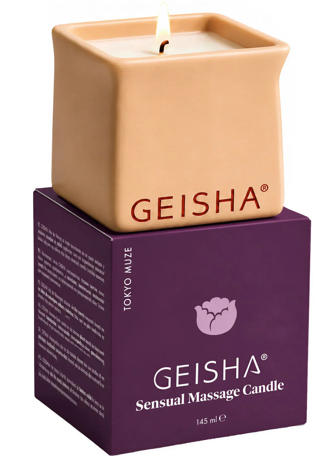Bestel: Sensual Massage Candle 145 ml by Geisha - bij Happytoys.nl, happytoys.be, Happytoys.ae: erotische sex webshop | liever Happy dan Easy ⭐⭐⭐⭐⭐