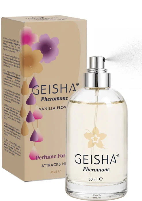 Bestel: Pheromone Perfume For Her 50 ml by Geisha - bij Happytoys.nl, happytoys.be, Happytoys.ae: erotische sex webshop | liever Happy dan Easy ⭐⭐⭐⭐⭐ - Default Title - 90650 - VANILLA - 50