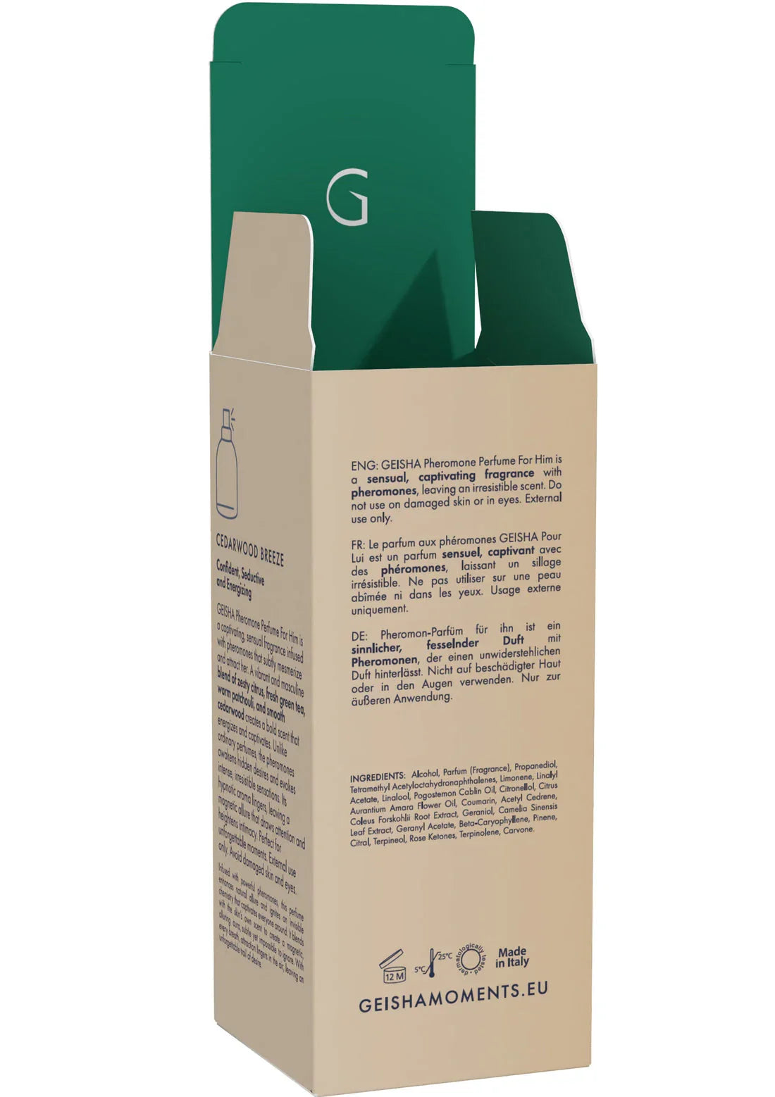 Bestel: Pheromone Perfume For Him 50 ml by Geisha - bij Happytoys.nl, happytoys.be, Happytoys.ae: erotische sex webshop | liever Happy dan Easy ⭐⭐⭐⭐⭐