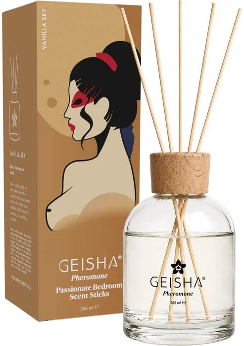 Bestel: Pheromone Bedroom Scent Sticks 200 ml by Geisha - bij Happytoys.nl, happytoys.be, Happytoys.ae: erotische sex webshop | liever Happy dan Easy âââââ