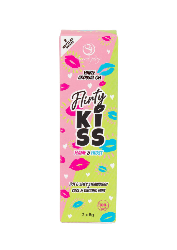 Bestel: Flirt Kiss Gel Strawberry Mint 2x8 gr by Secret Play - bij Happytoys.nl, happytoys.be, Happytoys.ae: erotische sex webshop | liever Happy dan Easy ⭐⭐⭐⭐⭐