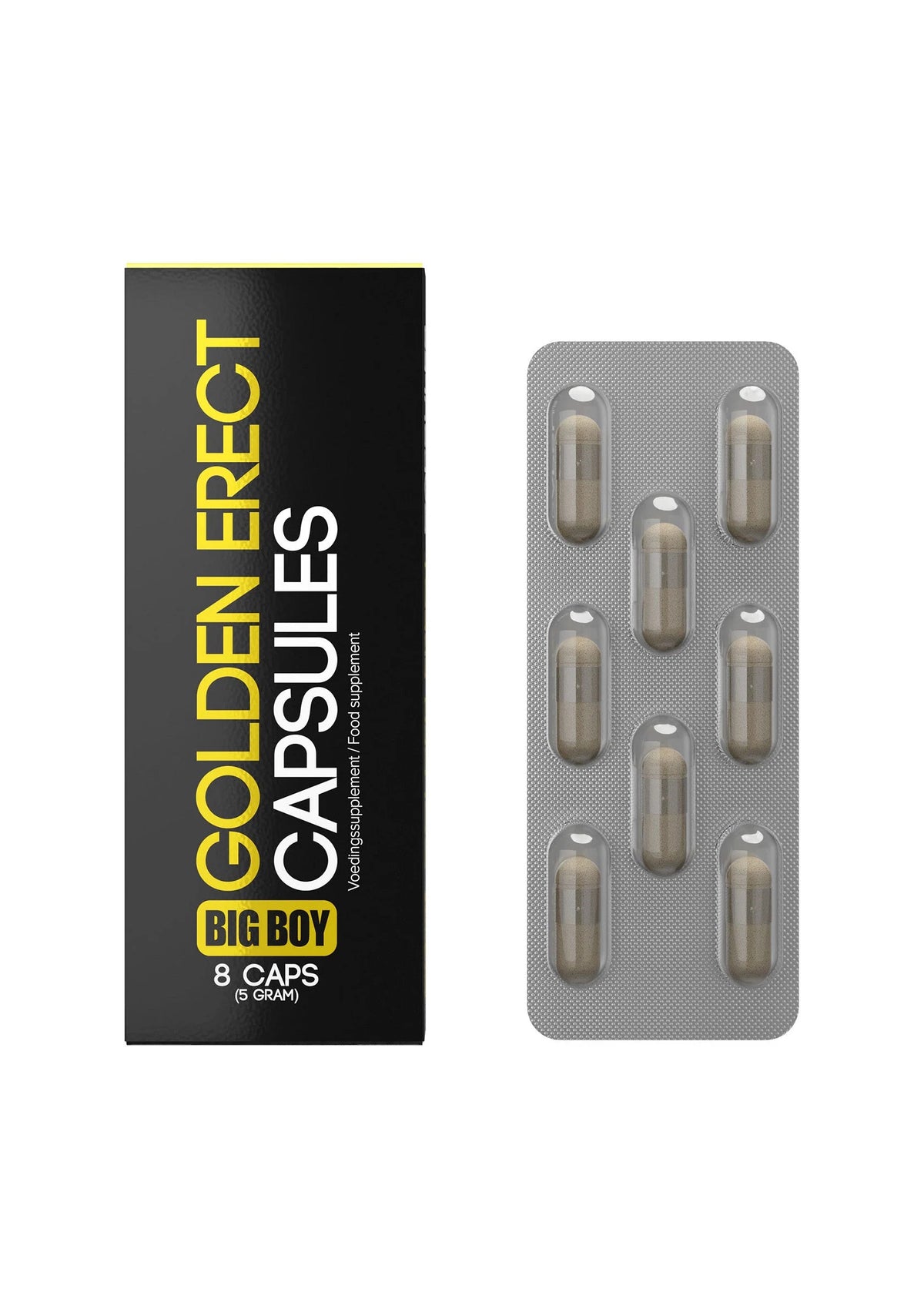 Bestel: Big Boy Golden Erect Capsules 8 pcs - bij Happytoys.nl, happytoys.be, Happytoys.ae: erotische sex webshop | liever Happy dan Easy âââââ - Default Title - 92644 - NATUREL