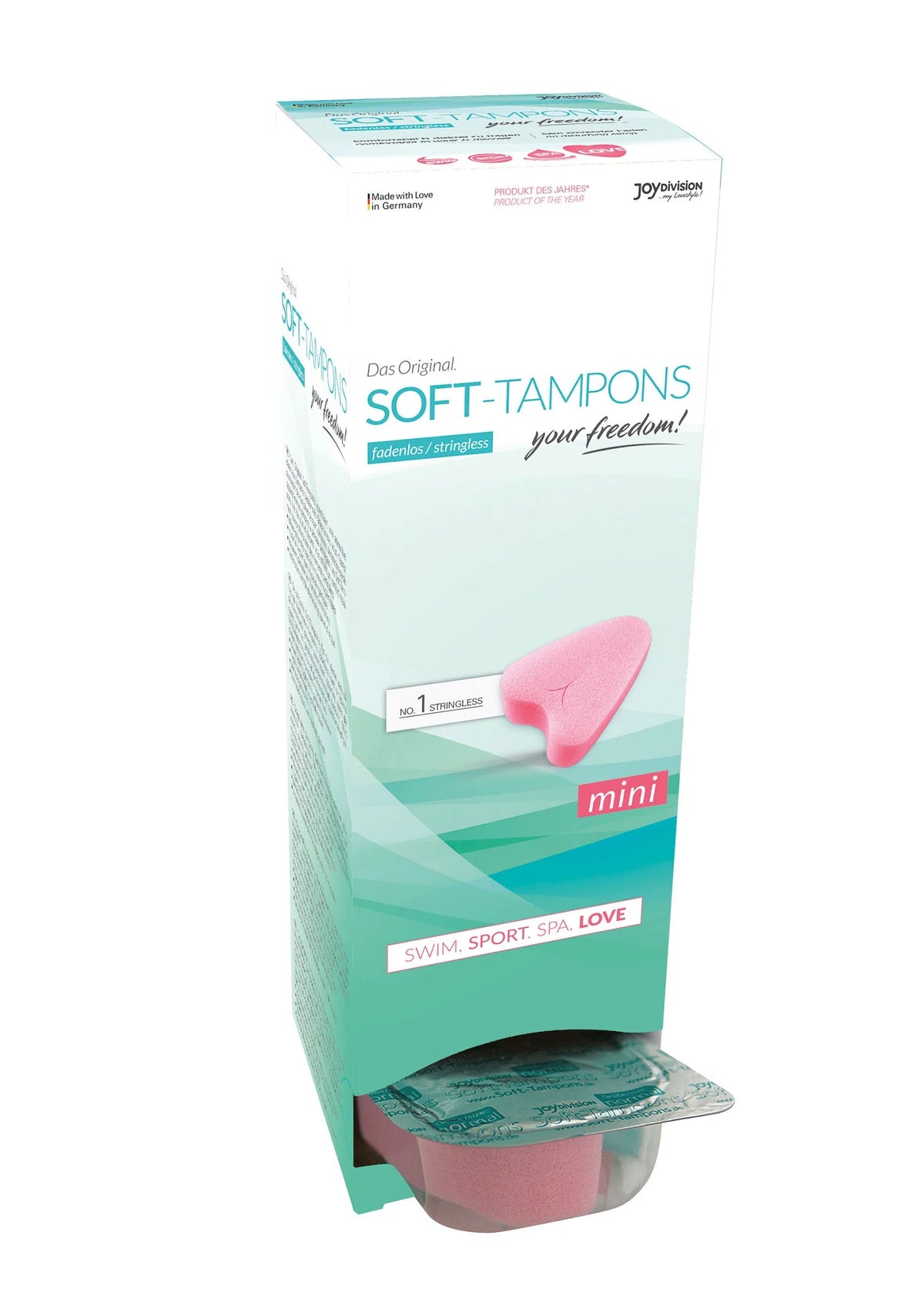 Bestel: Soft Tampons Mini (Box of 10) by Joy Division - bij Happytoys.nl, happytoys.be, Happytoys.ae: erotische sex webshop | liever Happy dan Easy ⭐⭐⭐⭐⭐ - Default Title - 93533 - NATUREL