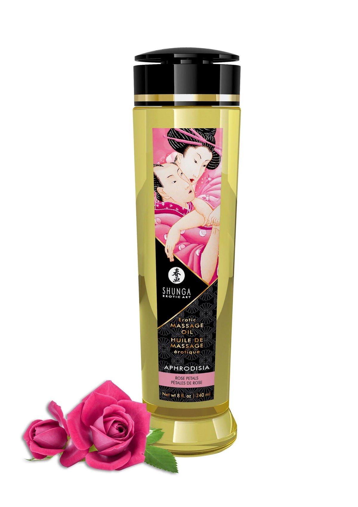 Bestel: Erotic Massage Oil by Shunga - bij Happytoys.nl, happytoys.be, Happytoys.ae: erotische sex webshop | liever Happy dan Easy ⭐⭐⭐⭐⭐ - Aphrodisia - 94501 - APHRODISIA - 240