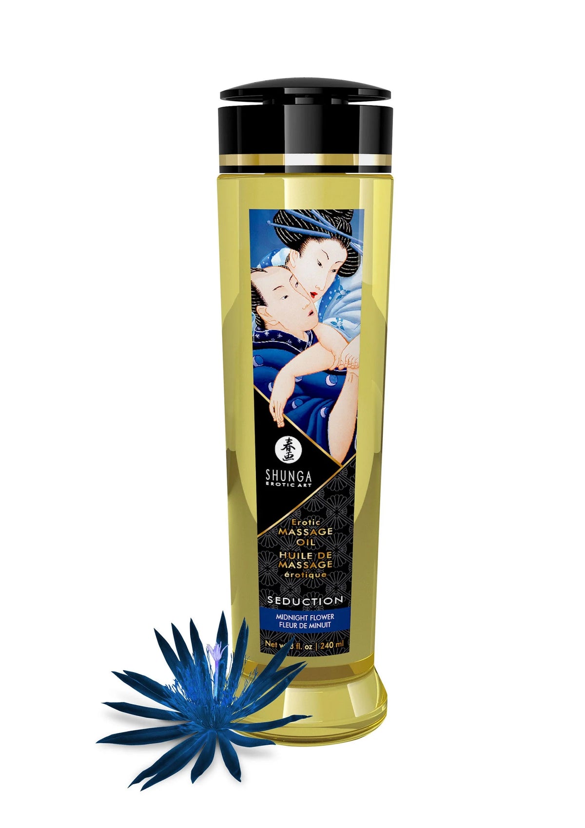 Bestel: Erotic Massage Oil by Shunga - bij Happytoys.nl, happytoys.be, Happytoys.ae: erotische sex webshop | liever Happy dan Easy ⭐⭐⭐⭐⭐ - Flower - 94501 - FLOWER - 240