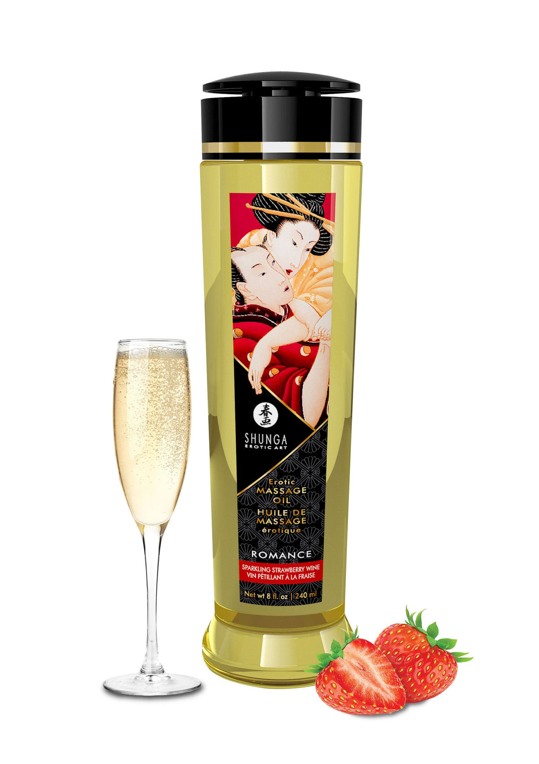 Bestel: Erotic Massage Oil by Shunga - bij Happytoys.nl, happytoys.be, Happytoys.ae: erotische sex webshop | liever Happy dan Easy ⭐⭐⭐⭐⭐