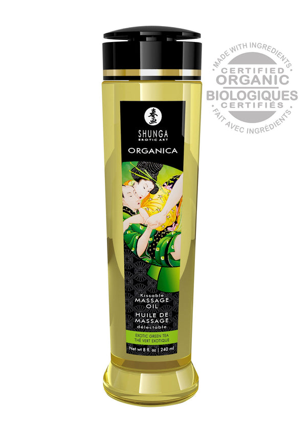 Bestel: Organica Kissable Oil by Shunga - bij Happytoys.nl, happytoys.be, Happytoys.ae: erotische sex webshop | liever Happy dan Easy ⭐⭐⭐⭐⭐