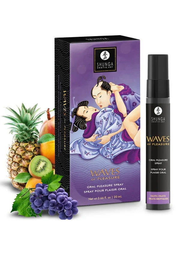 Bestel: Waves of Pleasure Oral Spray 20 ml by Shunga - bij Happytoys.nl, happytoys.be, Happytoys.ae: erotische sex webshop | liever Happy dan Easy âââââ - Exotic - 94537 - EXOTIC - 20