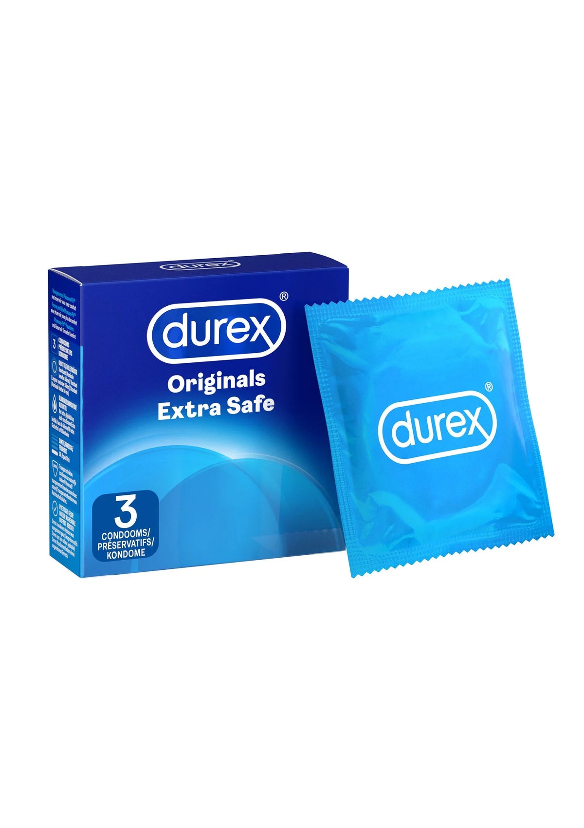 Bestel: Condoms NL / FR Extra Safe 6x3 pieces by Durex - bij Happytoys.nl, happytoys.be, Happytoys.ae: erotische sex webshop | liever Happy dan Easy ⭐⭐⭐⭐⭐ - Default Title - 95501 - NATUREL