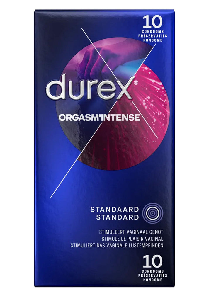 Bestel: Orgasm Intense 6 x 10 condoms by Durex - bij Happytoys.nl, happytoys.be, Happytoys.ae: erotische sex webshop | liever Happy dan Easy âââââ
