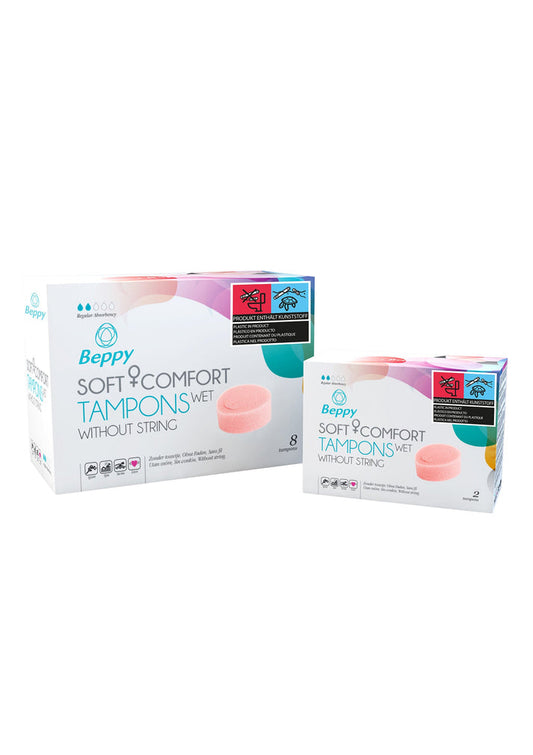 Bestel: Soft & Comfort Wet 2 pcs by Beppy - bij Happytoys: de erotische sex webshop | liever Happy dan Easy ⭐⭐⭐⭐⭐
