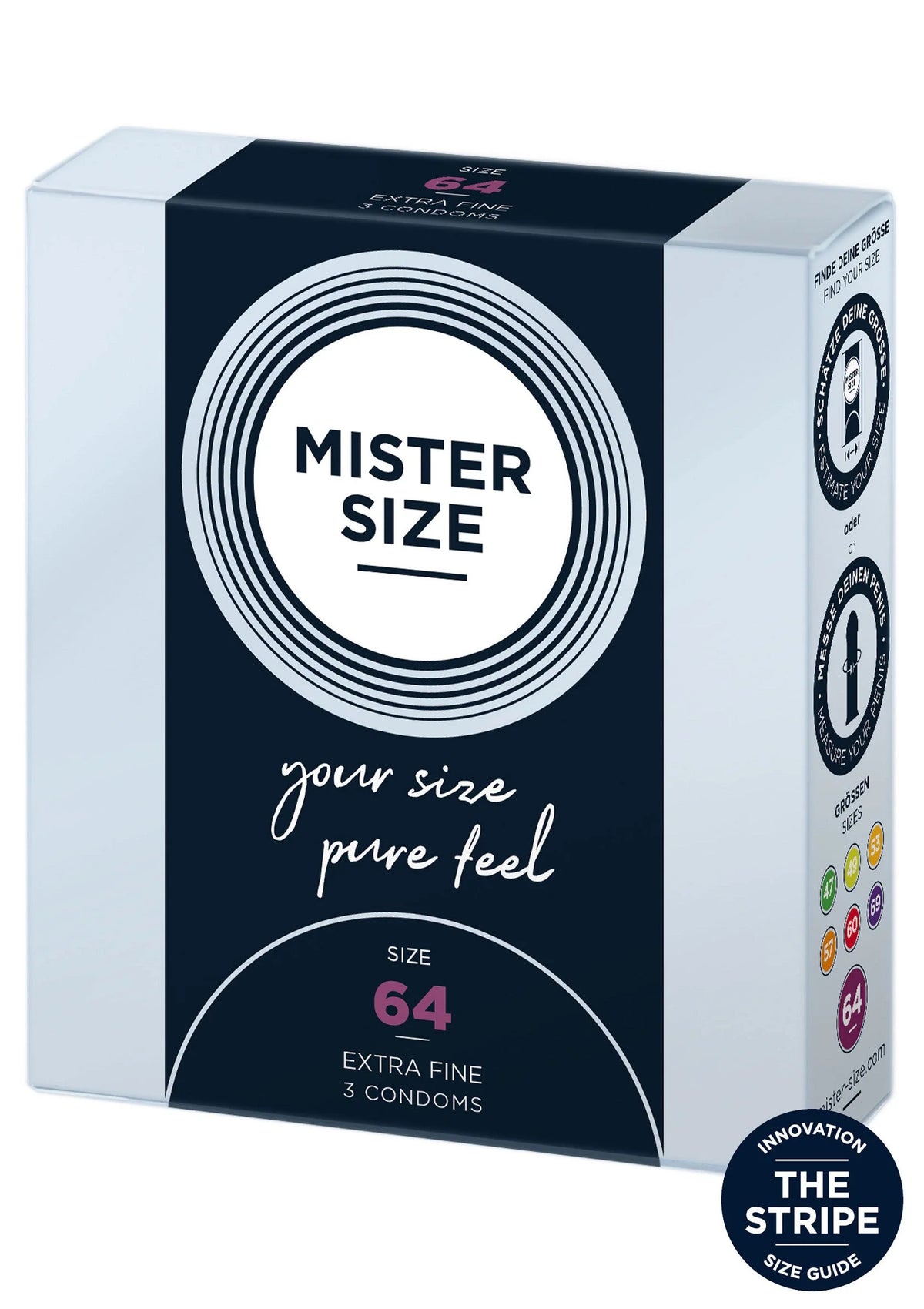 Bestel: MISTER SIZE 64mm Condoms 3pcs by Mr Size - condooms bij Happytoys.nl, happytoys.be, Happytoys.ae: erotische sex webshop | liever Happy dan Easy ⭐⭐⭐⭐⭐