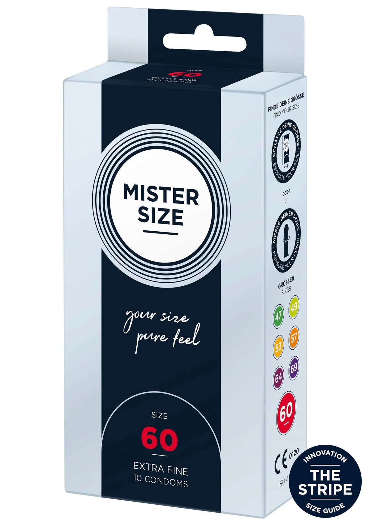 Bestel: MISTER SIZE 60mm Condoms 10pcs - bij Happytoys.nl, happytoys.be, Happytoys.ae: erotische sex webshop | liever Happy dan Easy âââââ - Default Title - 97124 - NATUREL