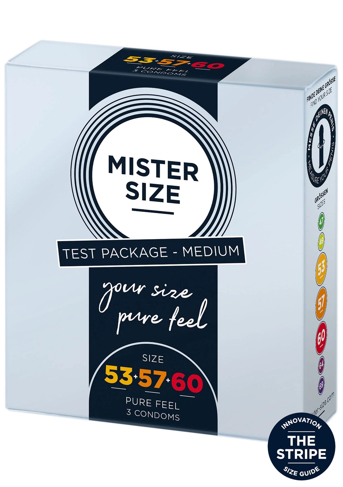 Bestel: Condooms 53 - 57 - 60mm 3 - pack by Mister Size - bij Happytoys.nl, happytoys.be, Happytoys.ae: erotische sex webshop | liever Happy dan Easy ⭐⭐⭐⭐⭐ - Default Title - 97128 - NATUREL