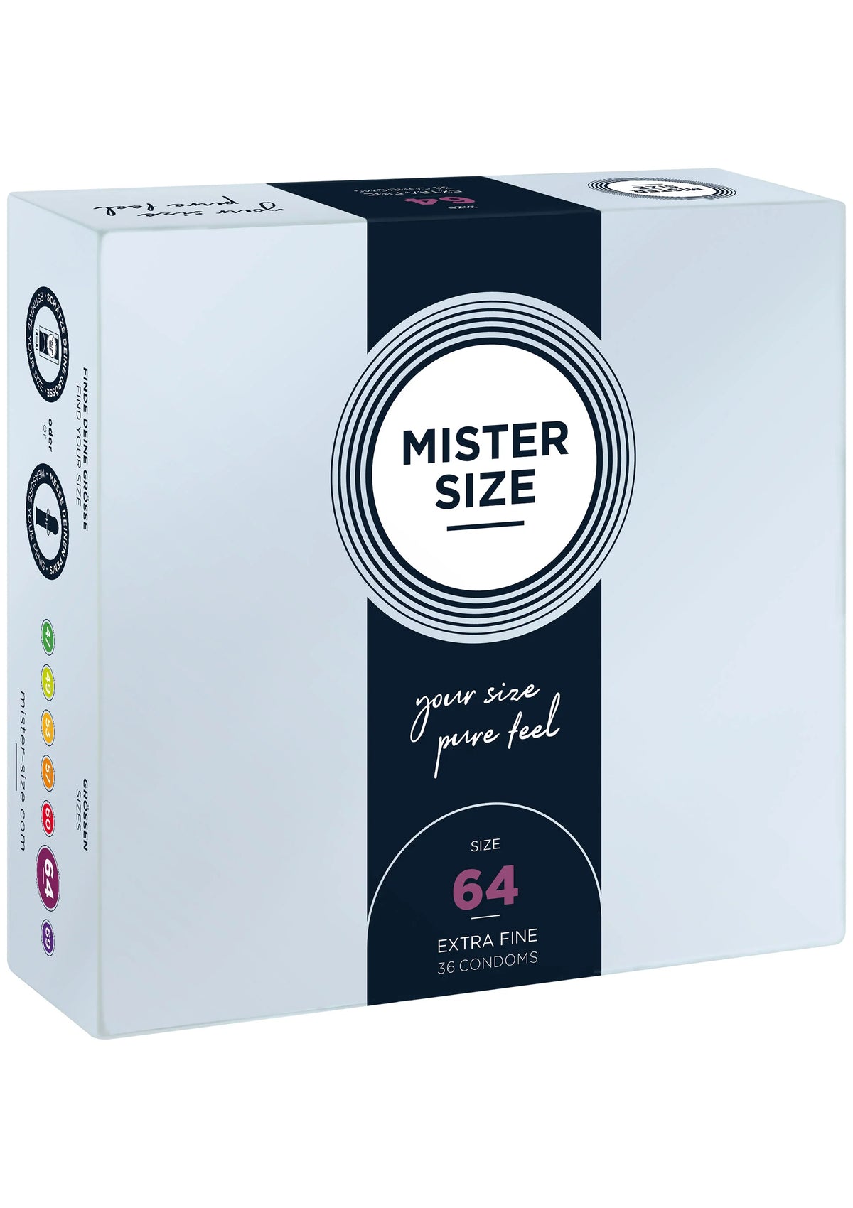 Bestel: MISTER SIZE 64mm Condoms 36pcs - bij Happytoys.nl, happytoys.be, Happytoys.ae: erotische sex webshop | liever Happy dan Easy ⭐⭐⭐⭐⭐