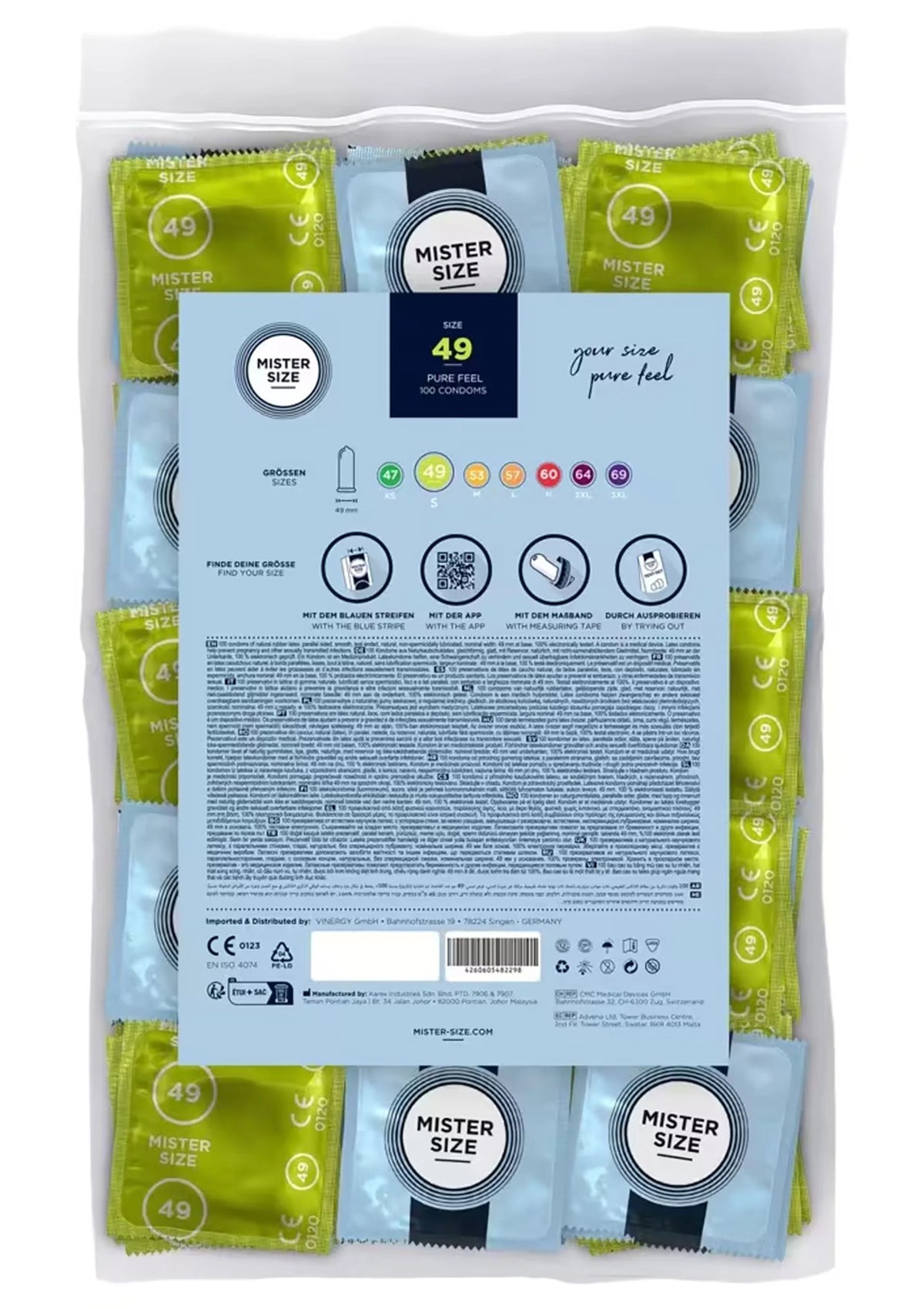 Bestel: MISTER SIZE 49mm Condoms 100pcs - bij Happytoys.nl, happytoys.be, Happytoys.ae: erotische sex webshop | liever Happy dan Easy ⭐⭐⭐⭐⭐