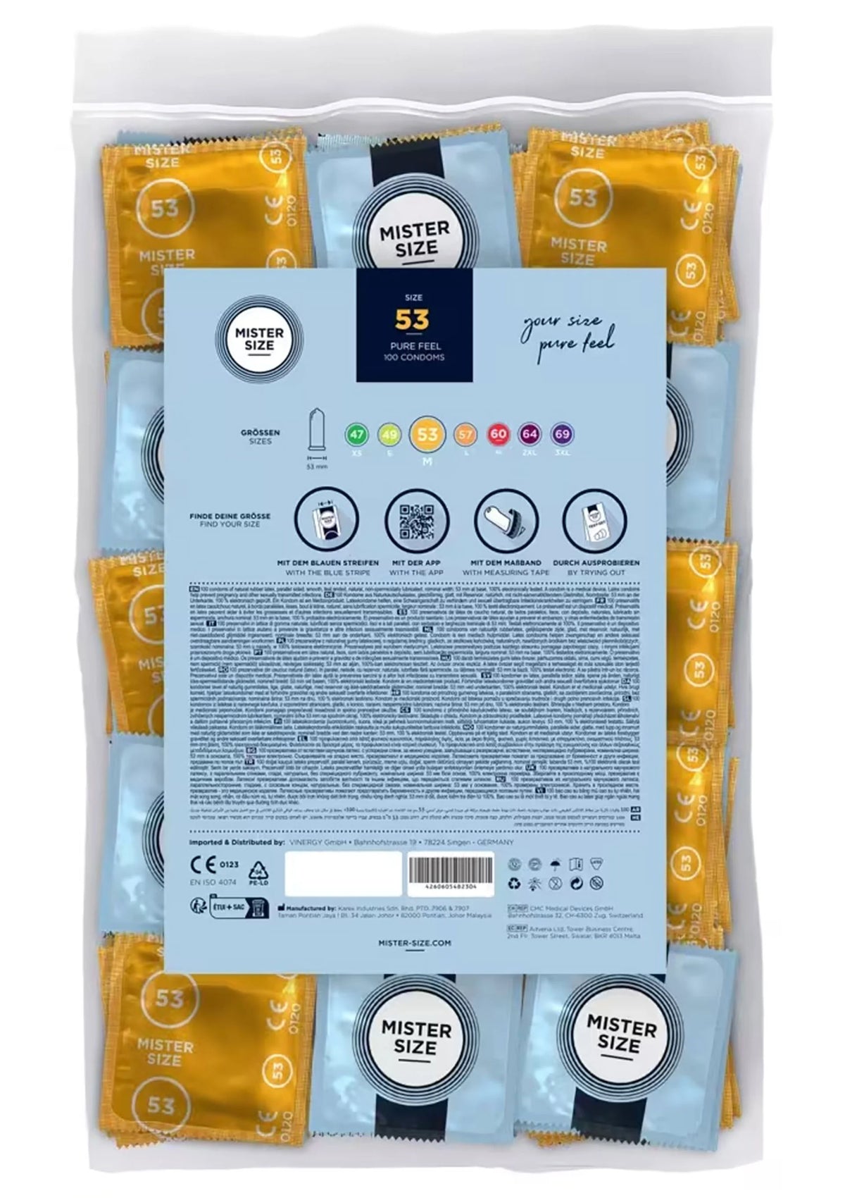 Bestel: MISTER SIZE 53mm Condoms 100pcs - bij Happytoys.nl, happytoys.be, Happytoys.ae: erotische sex webshop | liever Happy dan Easy ⭐⭐⭐⭐⭐