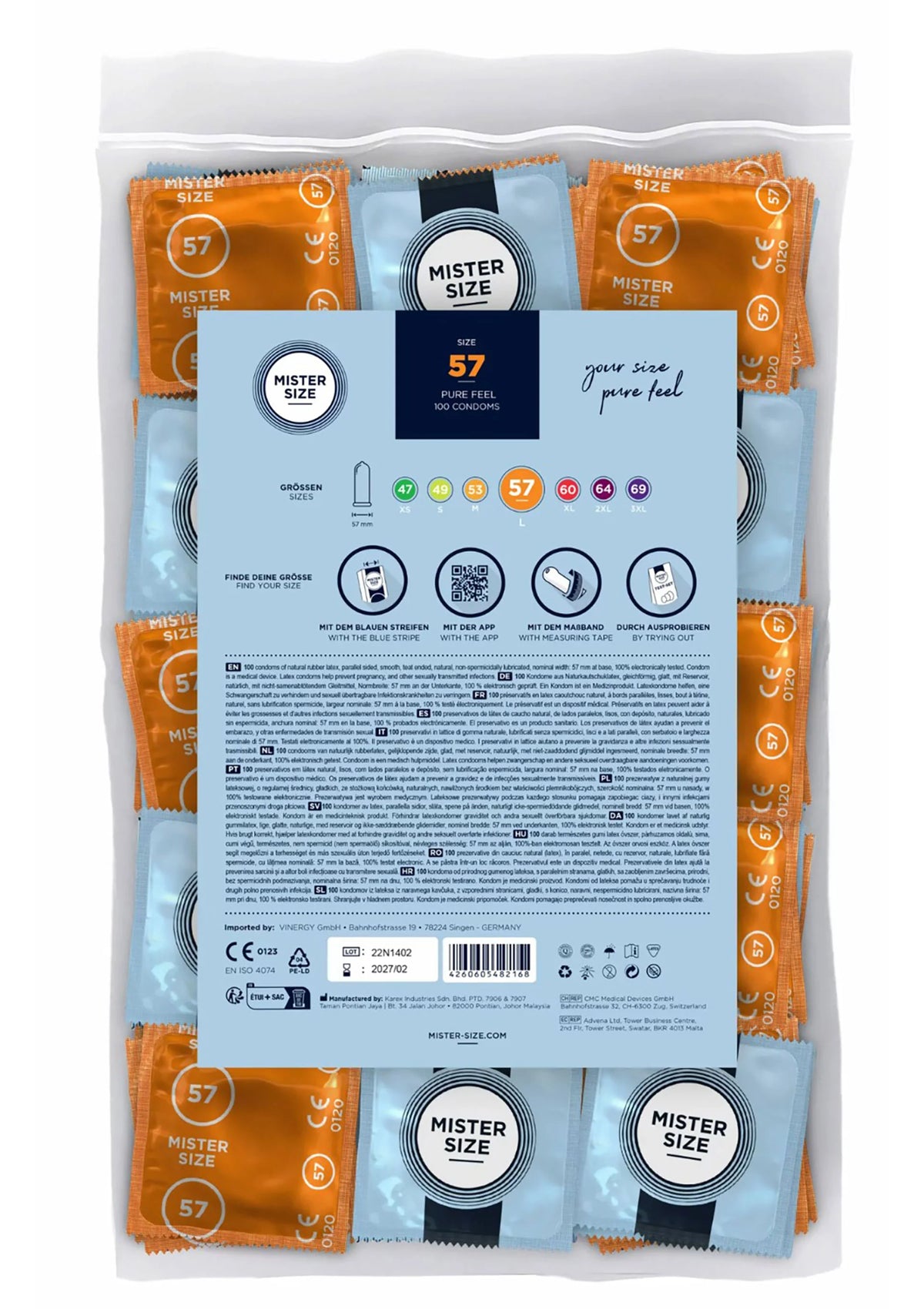 Bestel: MISTER SIZE 57mm Condoms 100pcs - bij Happytoys.nl, happytoys.be, Happytoys.ae: erotische sex webshop | liever Happy dan Easy ⭐⭐⭐⭐⭐
