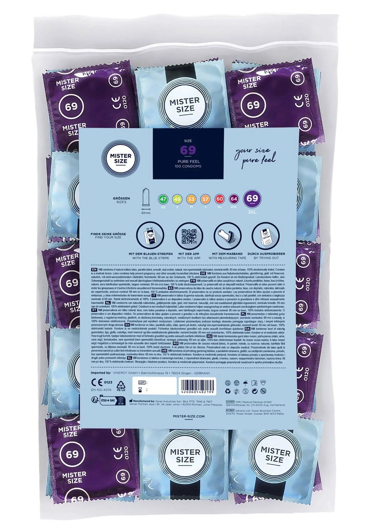 Bestel: MISTER SIZE 69mm Condoms 100pcs - bij Happytoys.nl, happytoys.be, Happytoys.ae: erotische sex webshop | liever Happy dan Easy ⭐⭐⭐⭐⭐