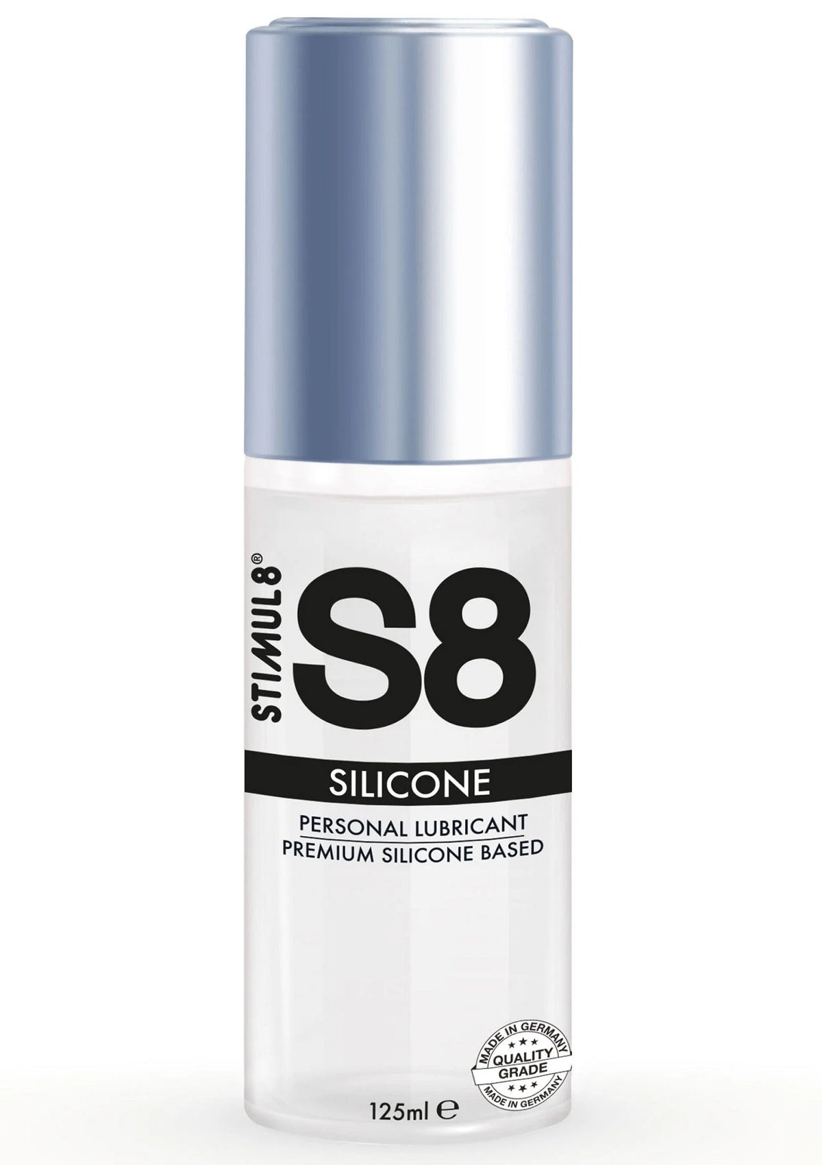 Bestel: S8 Premium Silicone Lube 125ml Glijmiddel - bij Happytoys.nl, happytoys.be, Happytoys.ae: erotische sex webshop | liever Happy dan Easy ⭐⭐⭐⭐⭐ - Default Title - 97413 - NATUREL - 125